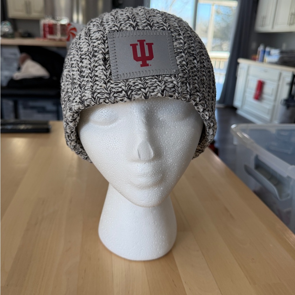 Love Your Melon Black and White Knit Beanie